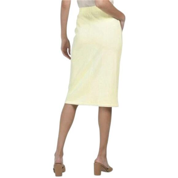 New Mango High waist Kangaroo Patch Pocket Cotton Jersey Midi Skirt - Picture 8 of 11